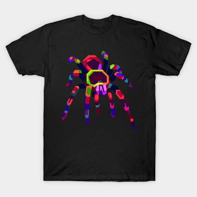 Rainbow Tarantula - No Shadow T-Shirt by Eux